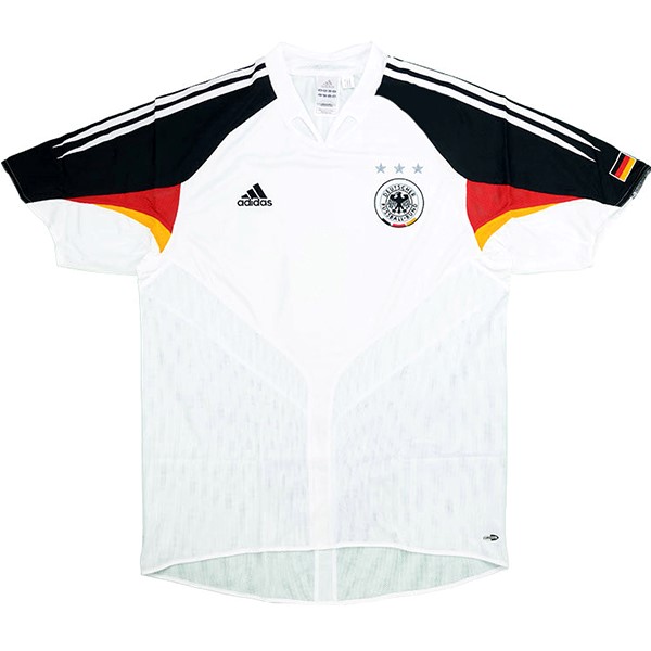 Tailandia Camiseta Alemania Primera equipo Retro 2004 Blanco